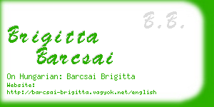 brigitta barcsai business card